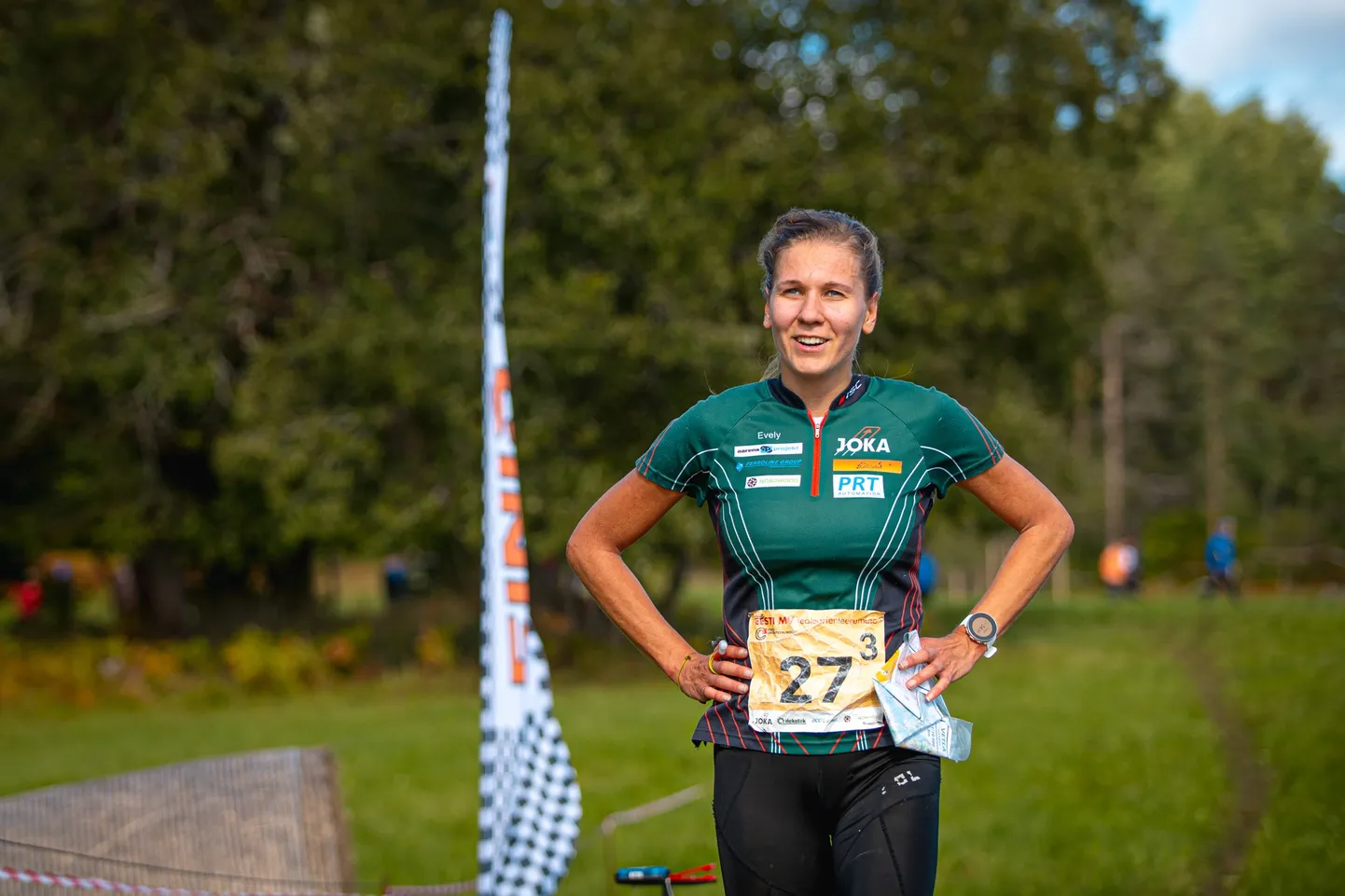 Evely Kaasiku Eesti meistrivõistluste rajal.
