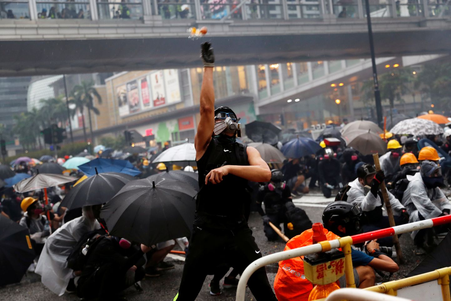 Протесты в Гонконге 25 августа.