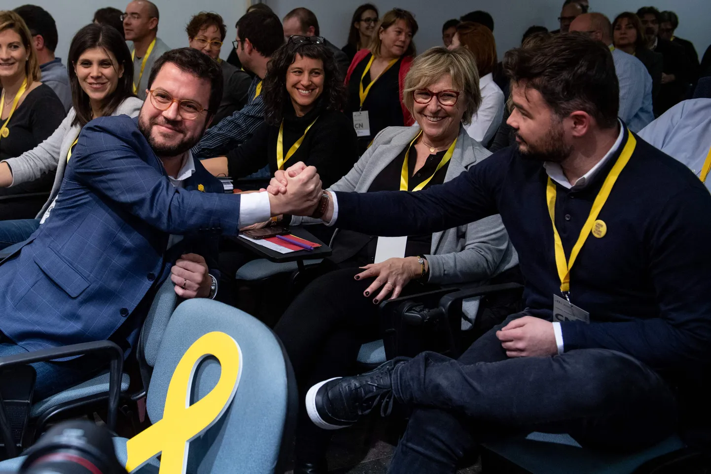 Kataloonia Vabariikliku Vasakpartei (ERC) neljapäevasel koosolekul.