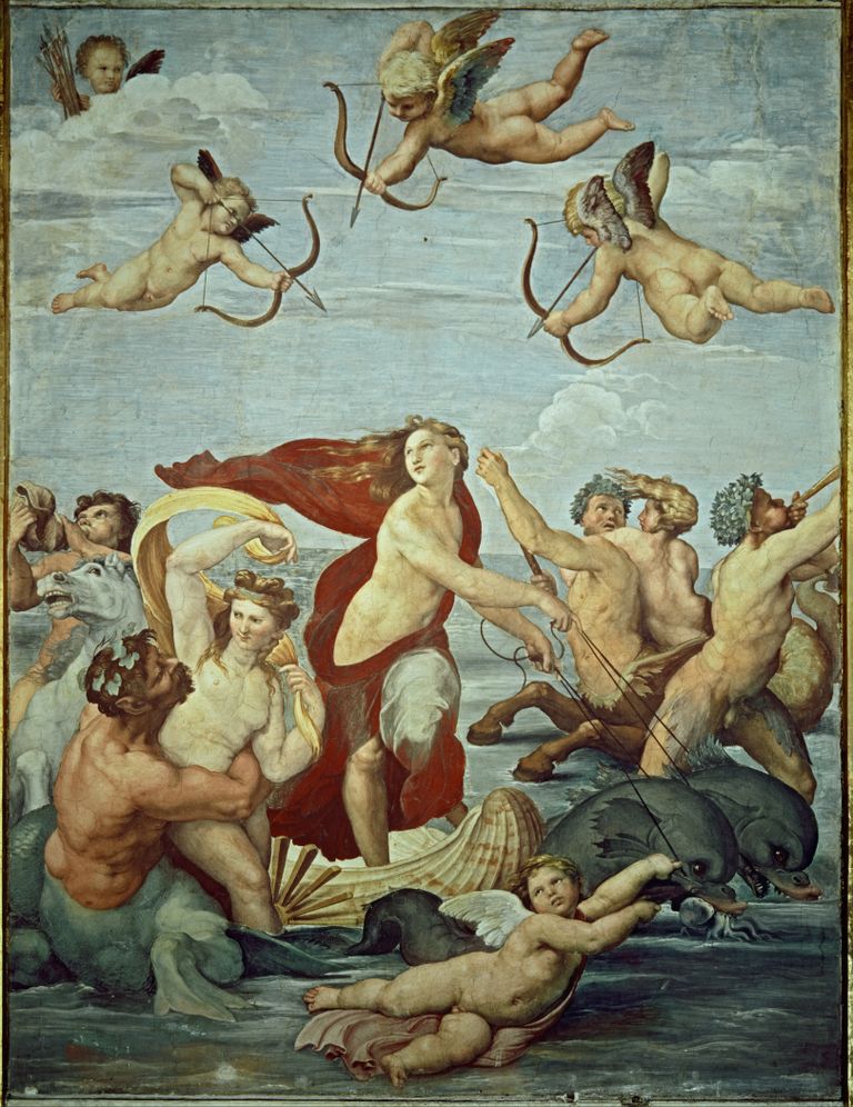 Itaalia renessansikunstniku Raffaeli fresko «Galatea triumf» 1512 - 1513