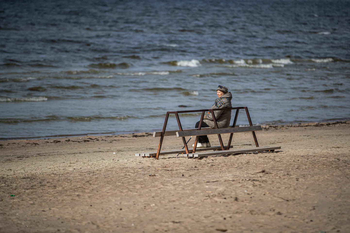Pirita rand. Tallinn. 06.04.2020. Foto: Remo Tõnismäe/Postimees