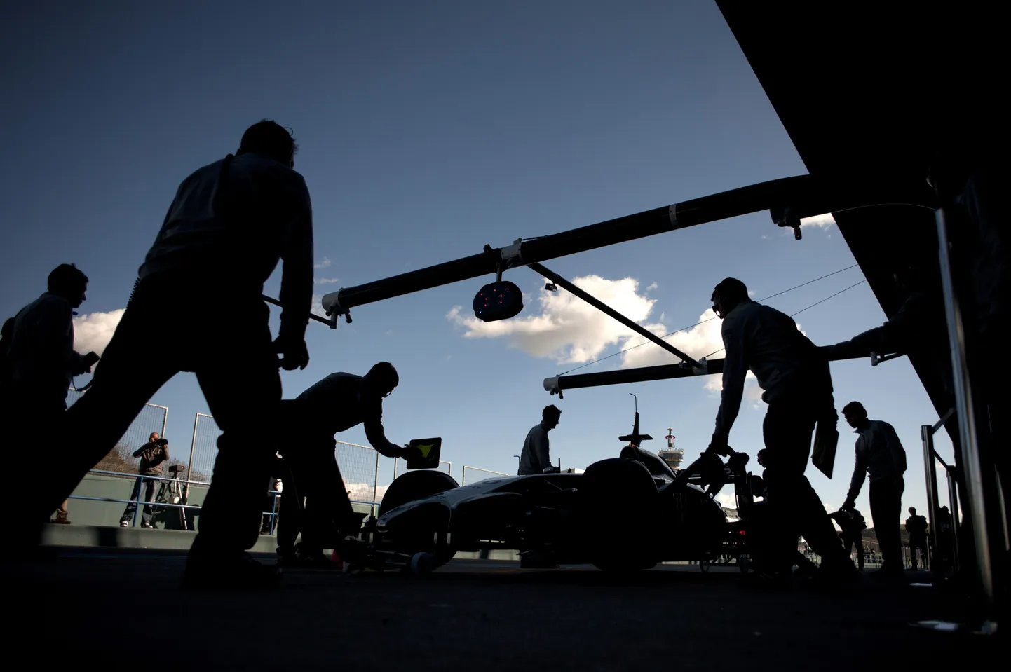Kevin Magnussen Jerez'i testil.