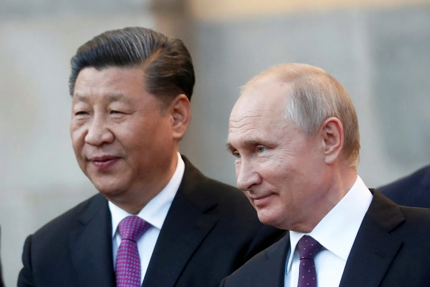Hiina president Xi Jinping (vasakul) koos Venemaa kolleegiga.