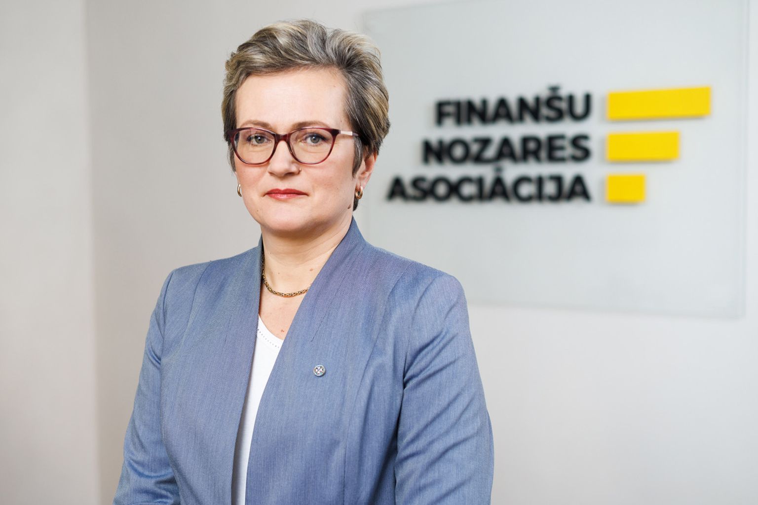 Finanšu nozares asociācijas valdes priekšsēdētāja Sanita Bajāre.