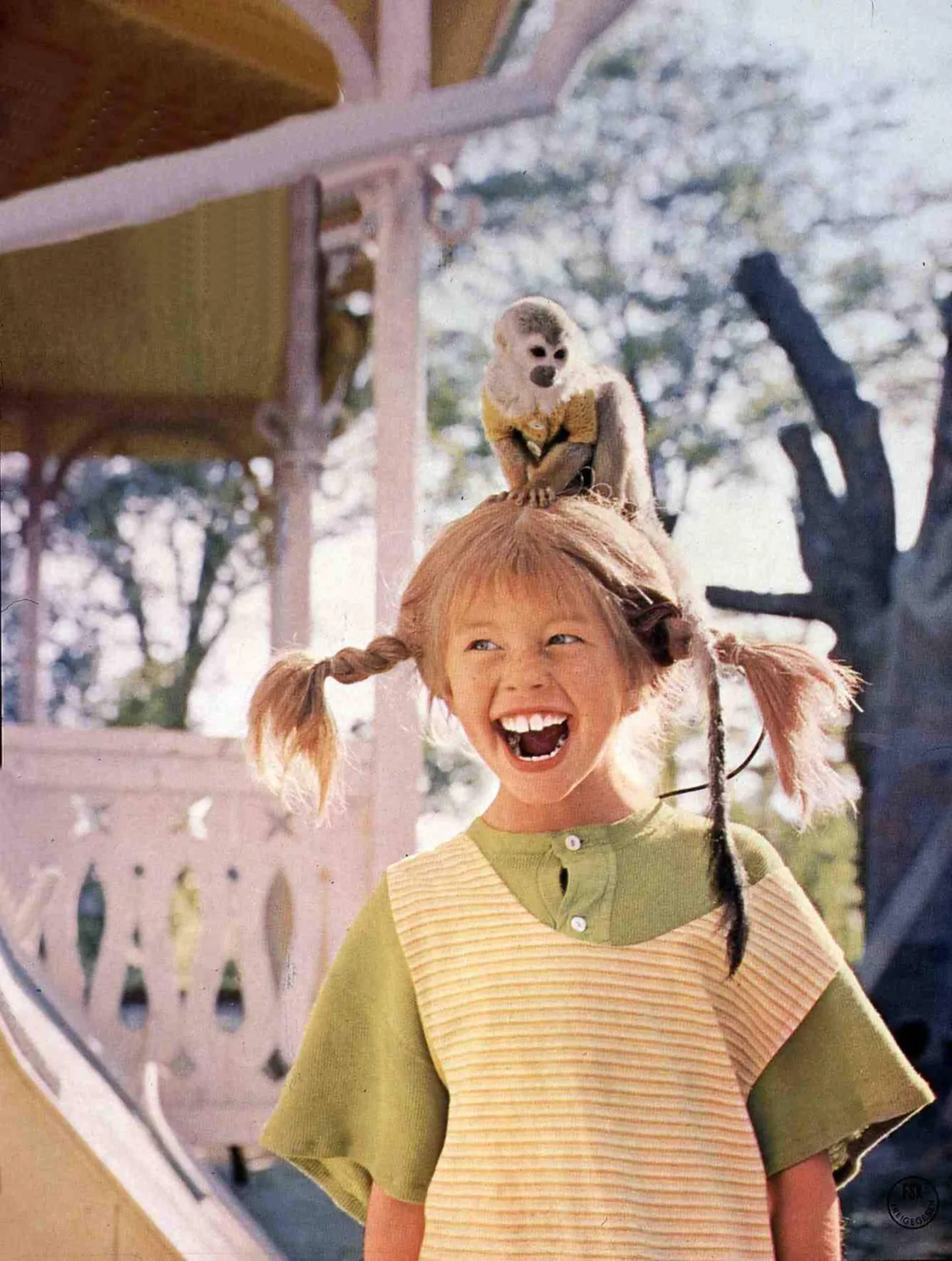 Näitleja Inger Nilsson 1968. aastal kehastamas Pipit lastefilmis.