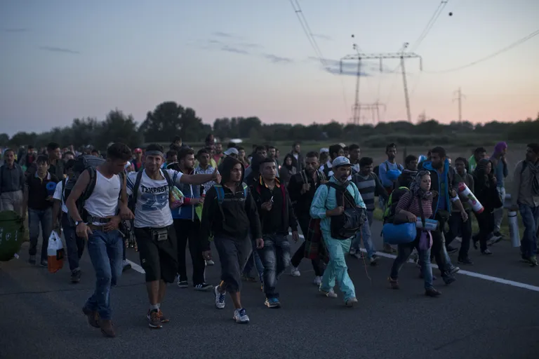 Migrantide teekond Budapesti. Fotod: SCANPIX