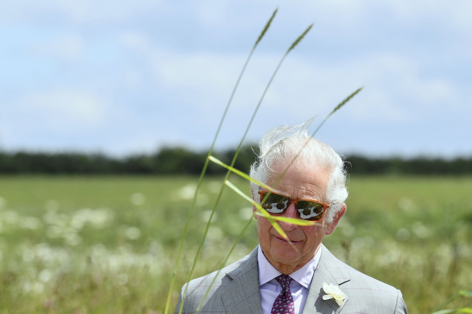 Suurbritannia Prints Charles jätkusuutliku põllumajandusega tutvumas.