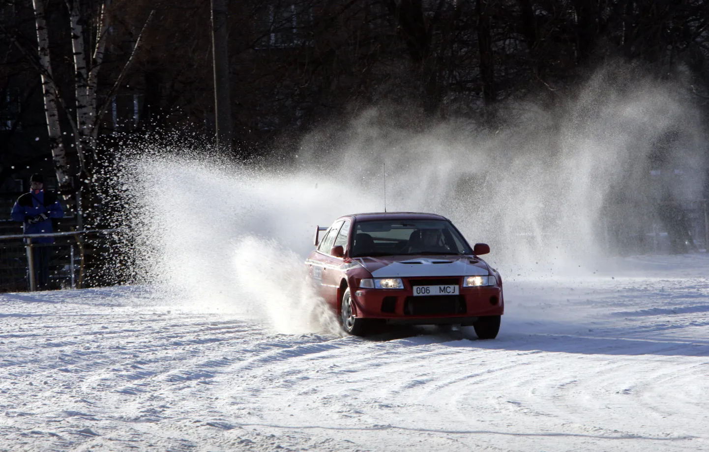 Ralliauto. Pilt on illustratiivne.