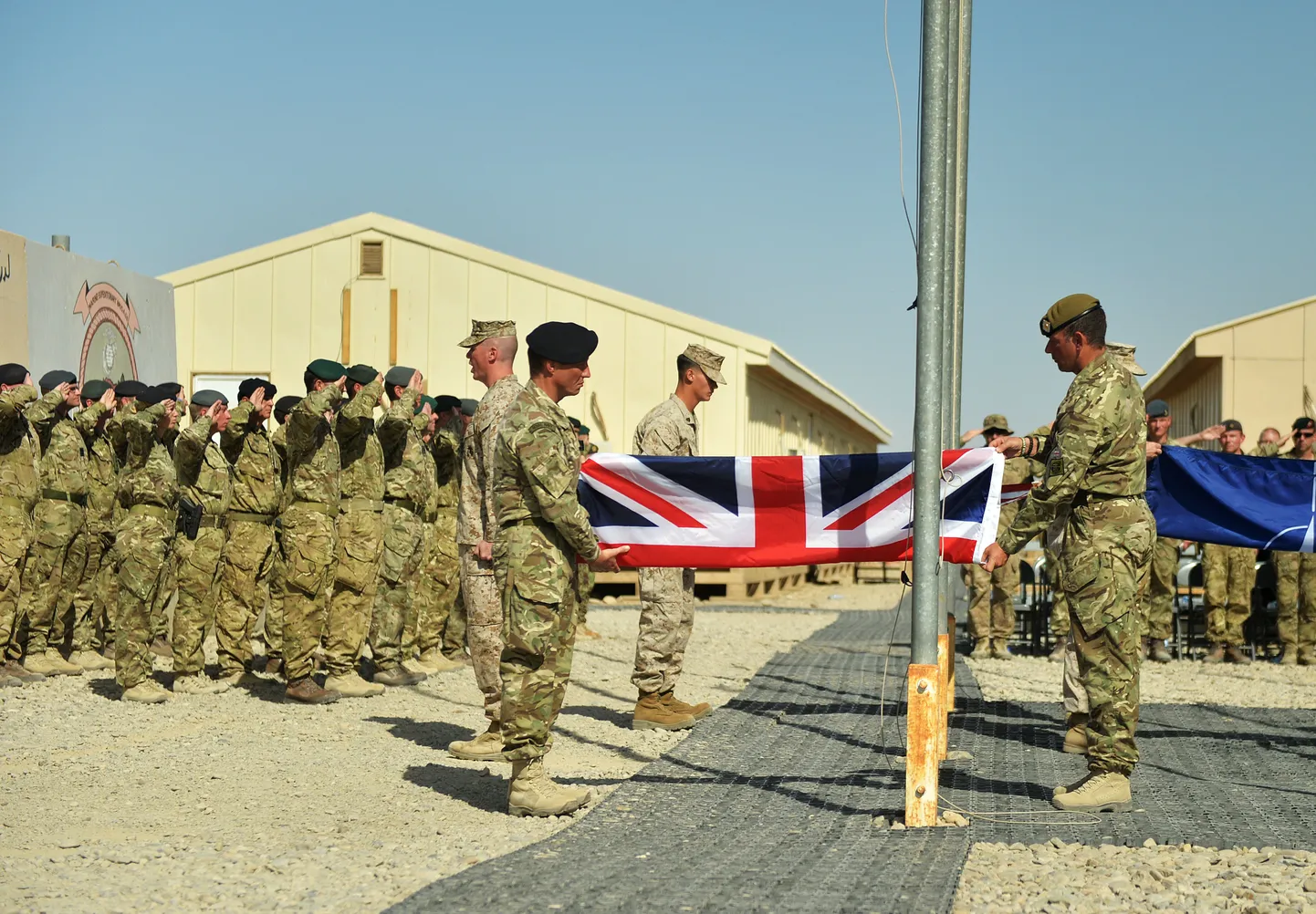 Британцы покидают военную базу в провинции Гельманд.