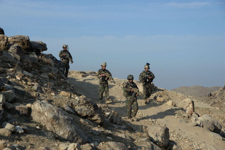 Afganistani väed Nangarhari provintsis patrullimas.