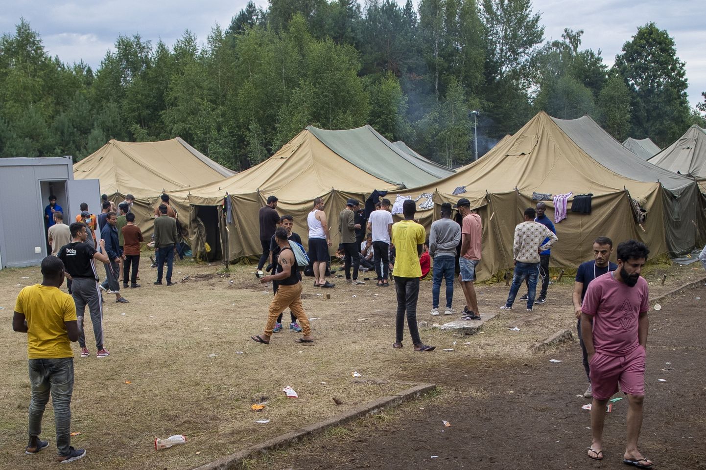 Bēgļu centrs Lietuvā. Ilustratīvs attēls.