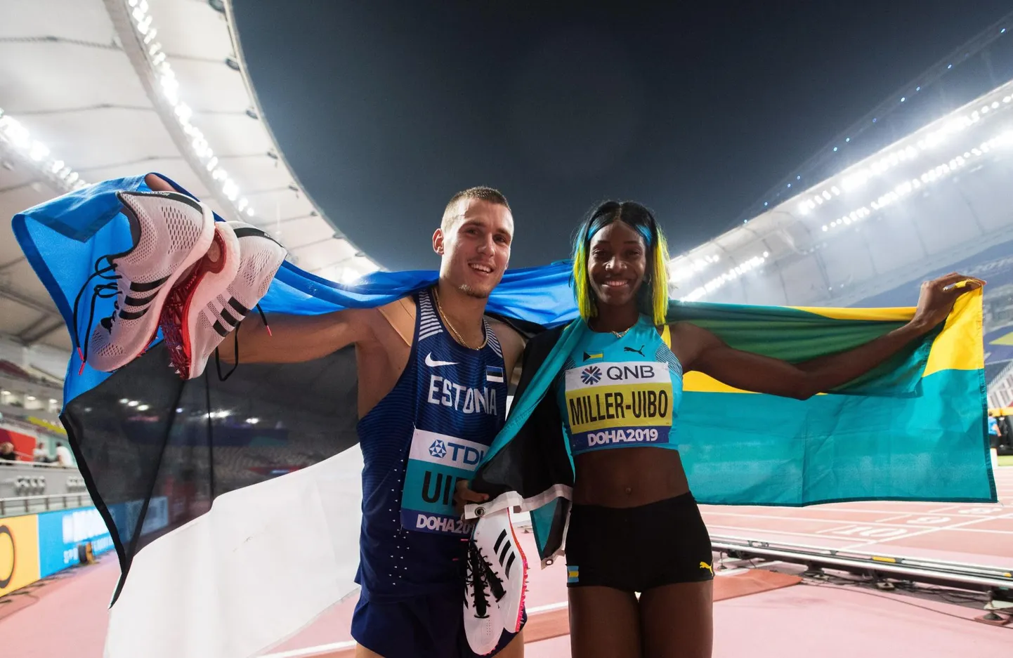 Maicel Uibo ja Shaunae Miller-Uibo 2010. aastal