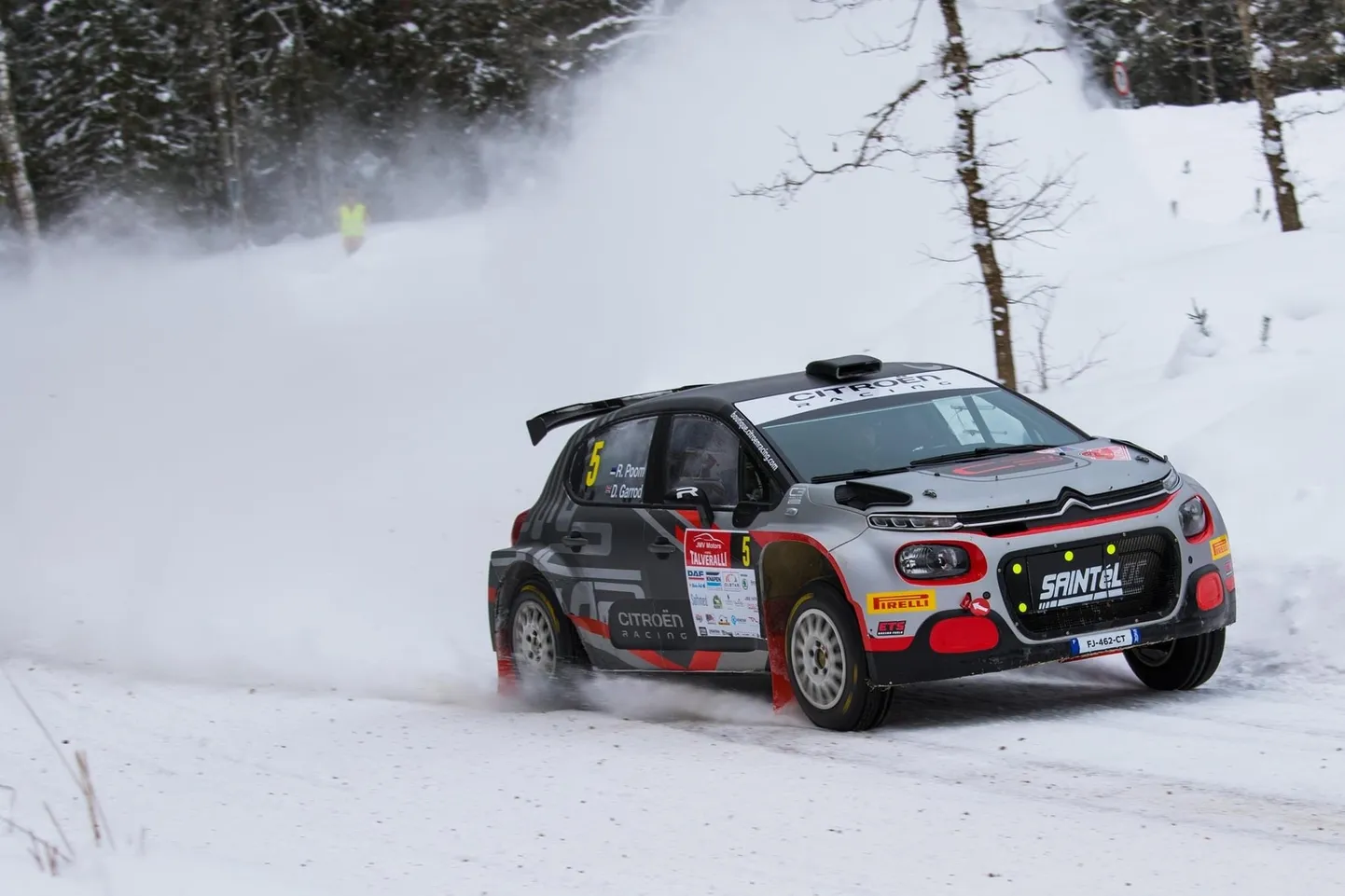 Roland Poom ja Darren Garrod Otepää rallil.