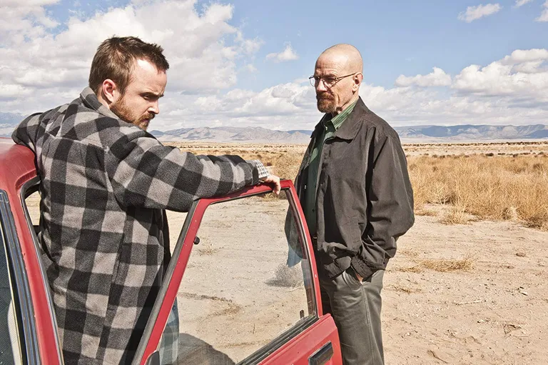 Aaron Paul ja Bryan Cranston sarjas «Halvale teele» (Breaking Bad)