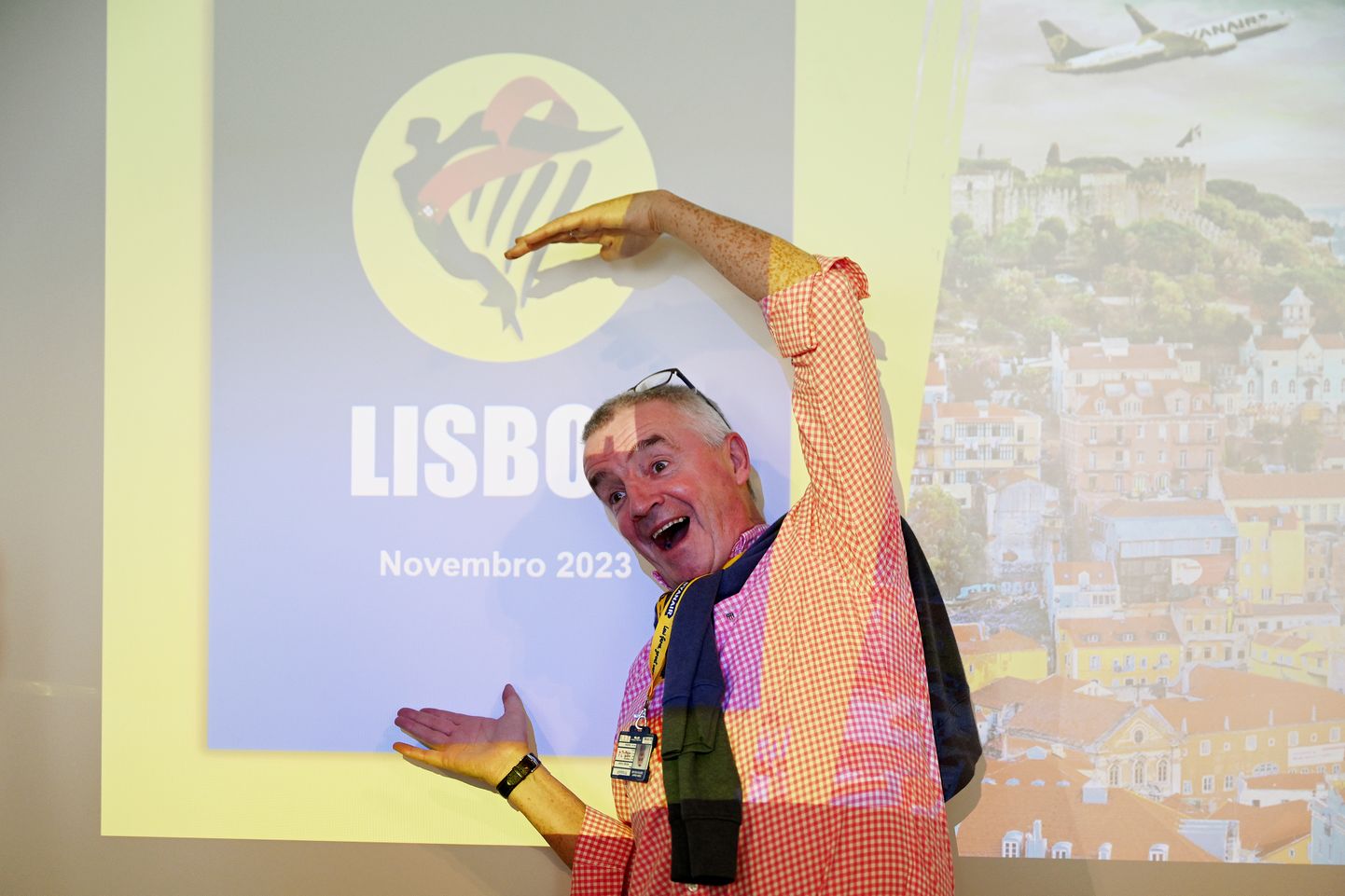 Ryanairi juht Michael O’Leary novembris pressikonverentsil Lissabonis.