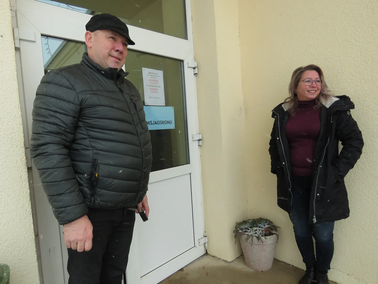 Krootusel valimispäeval valimas käinud Ivari ja Jaanika Saare.