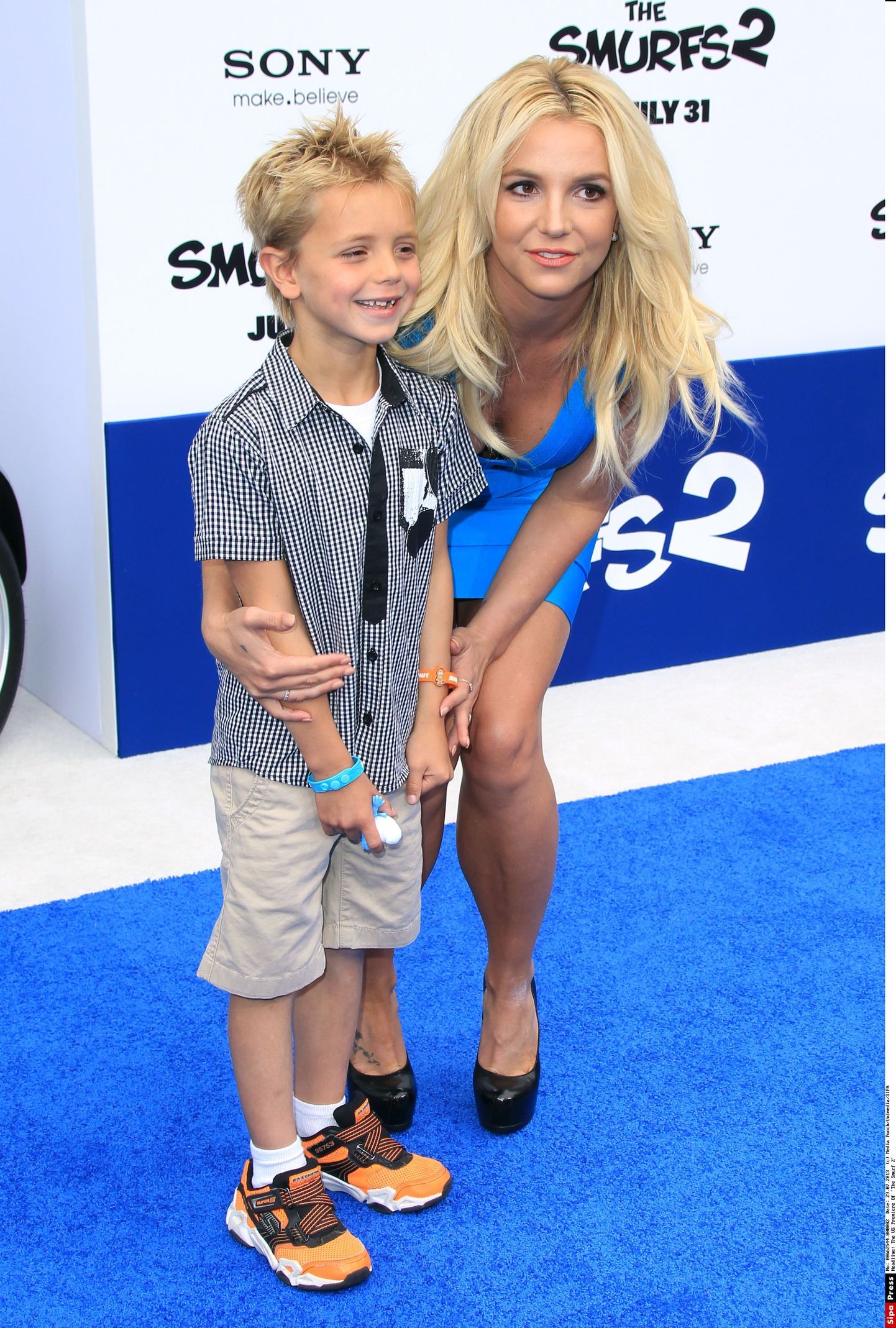 Beitney Spears koos oma vanema poja Sean Prestoniga 2013. aastal.