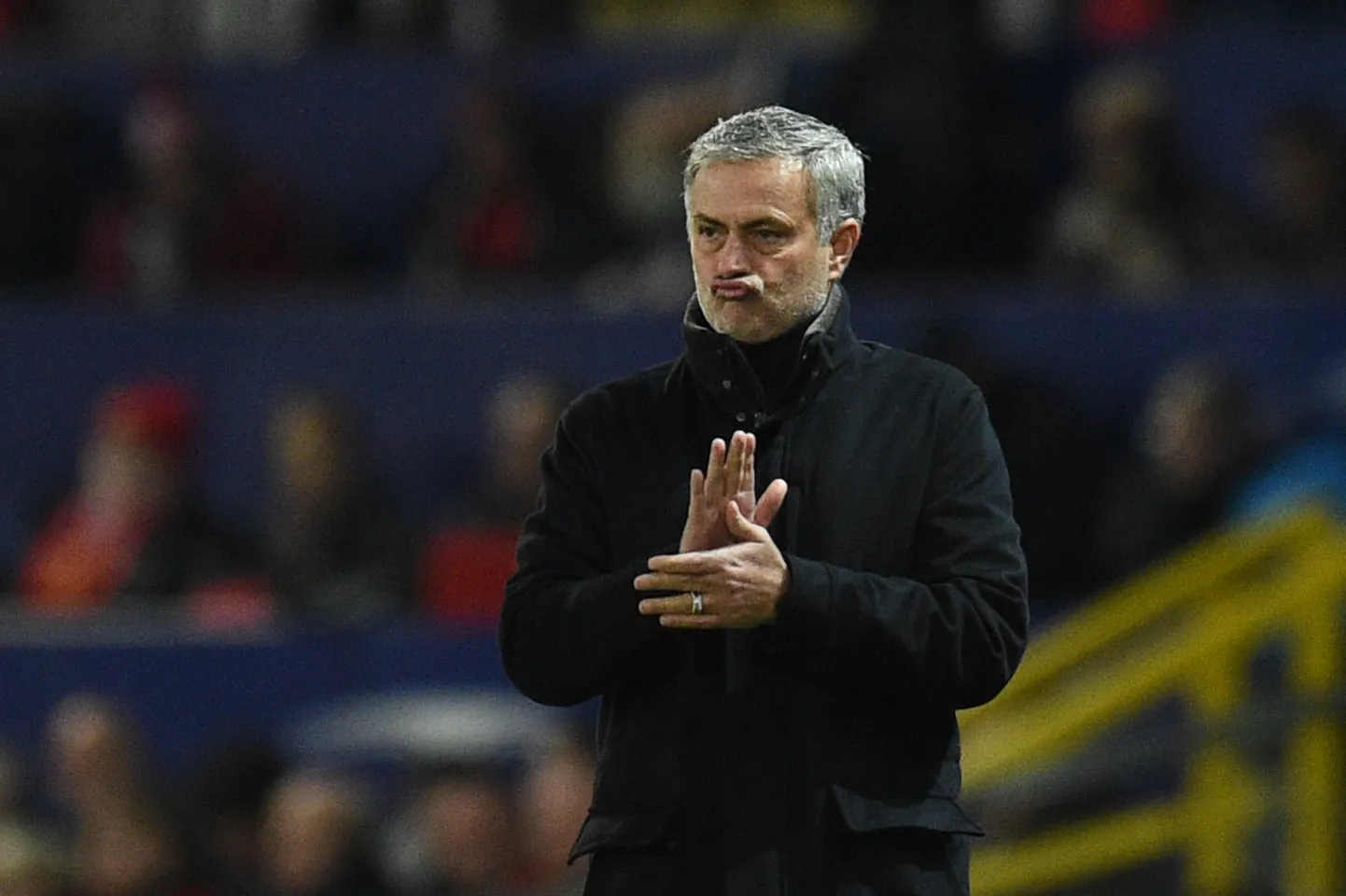 Manchester Unitedi peatreener Jose Mourinho.
