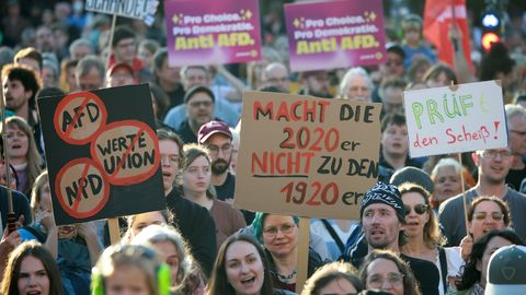 AfD valimisvõit tõi Berliini tänavatele tuhanded protestijad
