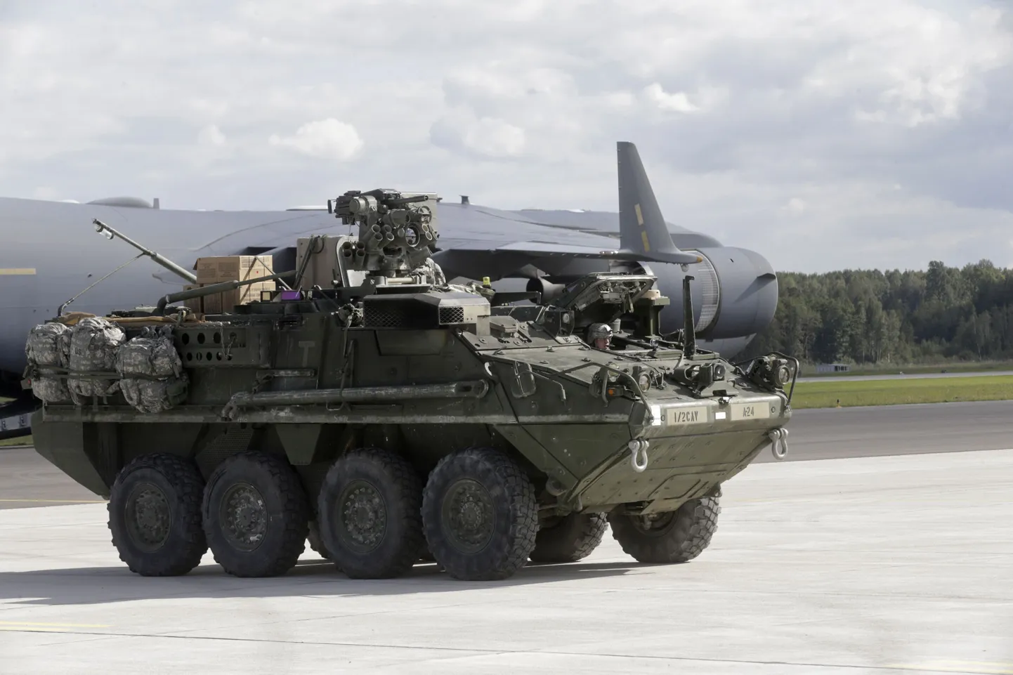 Ameerika Ühendriikide armee soomustransportöör Stryker.