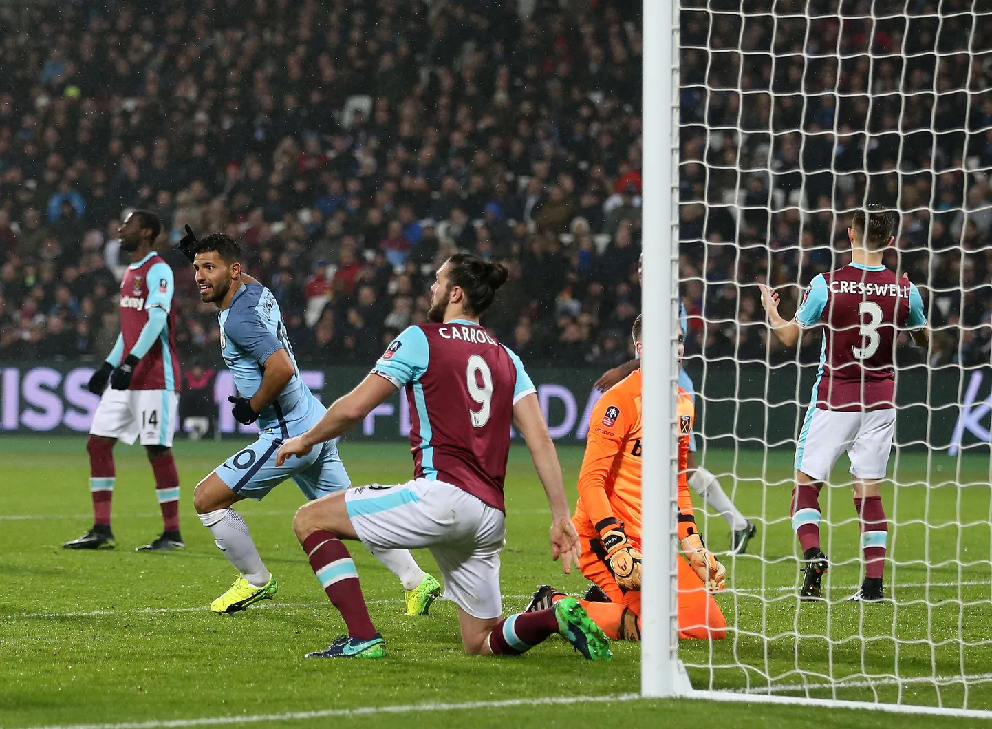 Manchester City vs West Ham United.