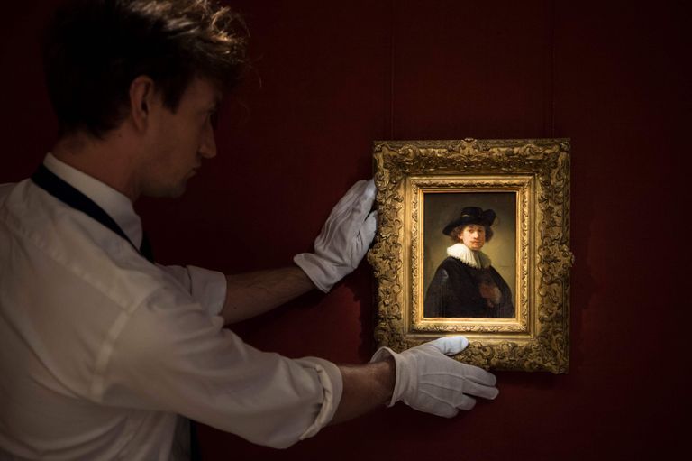 Hollandi kunstniku Rembrandti portreemaal, mille eest maksti Londoni oksjonil 14,5 miljonit naela