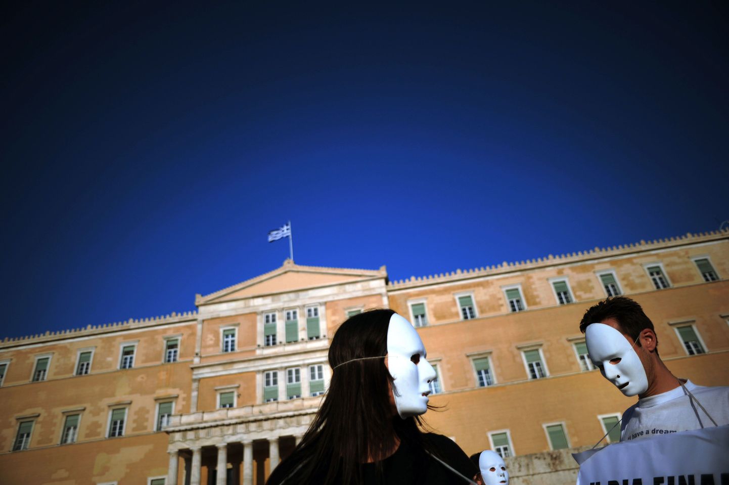 Kreeklaste protest kasinusmeetmete vastu.