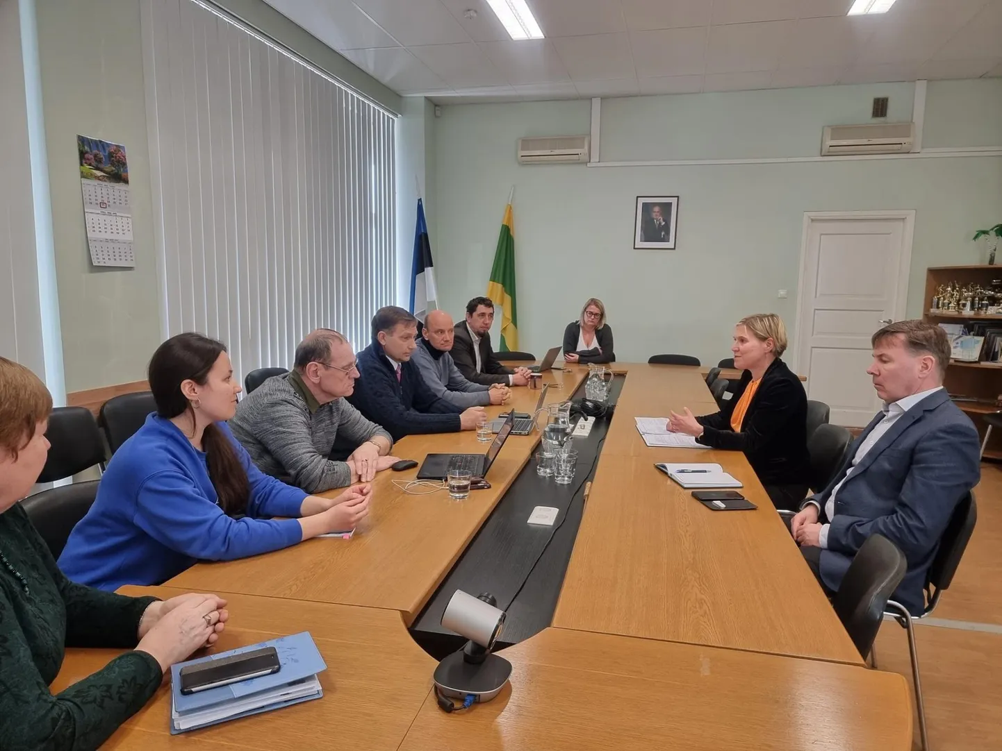 Ülle Madise ja Olari Koppel Võru linnavalitsuses
