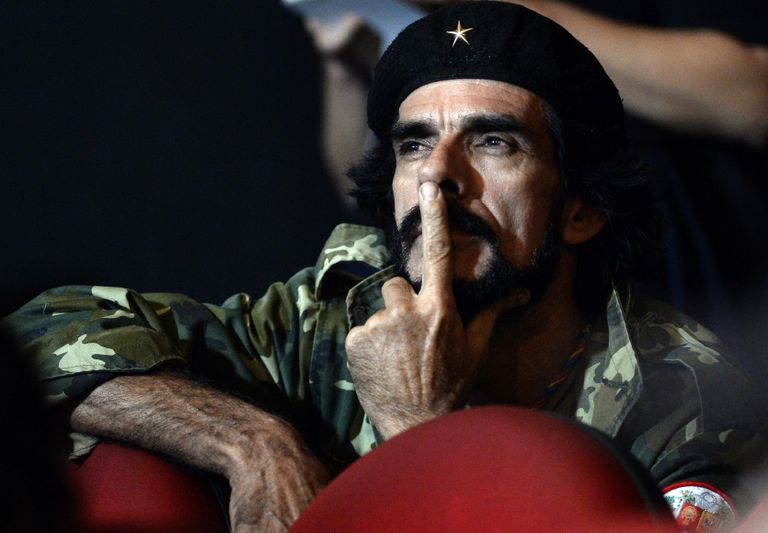 Che Guevaraga sarnanev mõtlik Maduro toetaja. Foto: SCANPIX