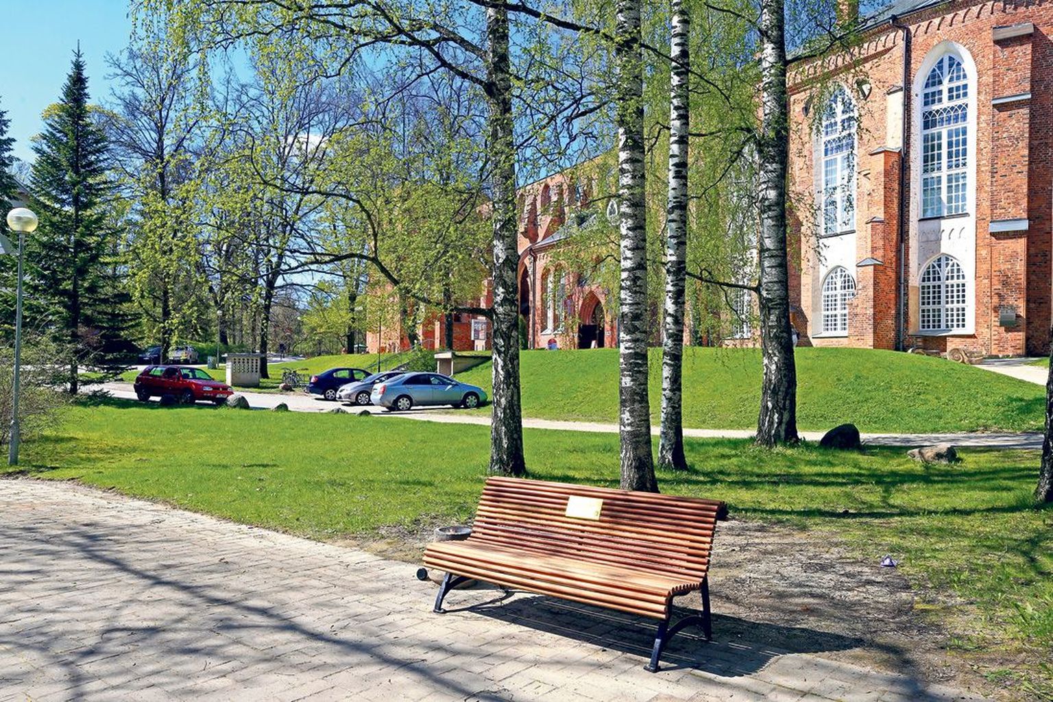 Tartu ülikool paigaldas eelmise aasta sügisel Toomemäele riigikohtu hoone        ette Peeter Tulviste pingi. Neli uut pinki tulevad toomkiriku ette.