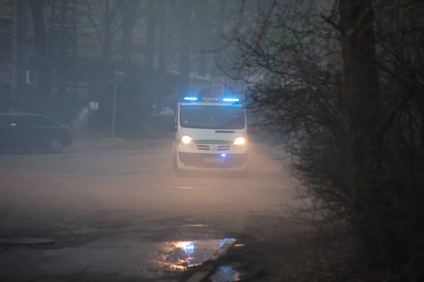 Policijas auto. Ilustratīvs foto.