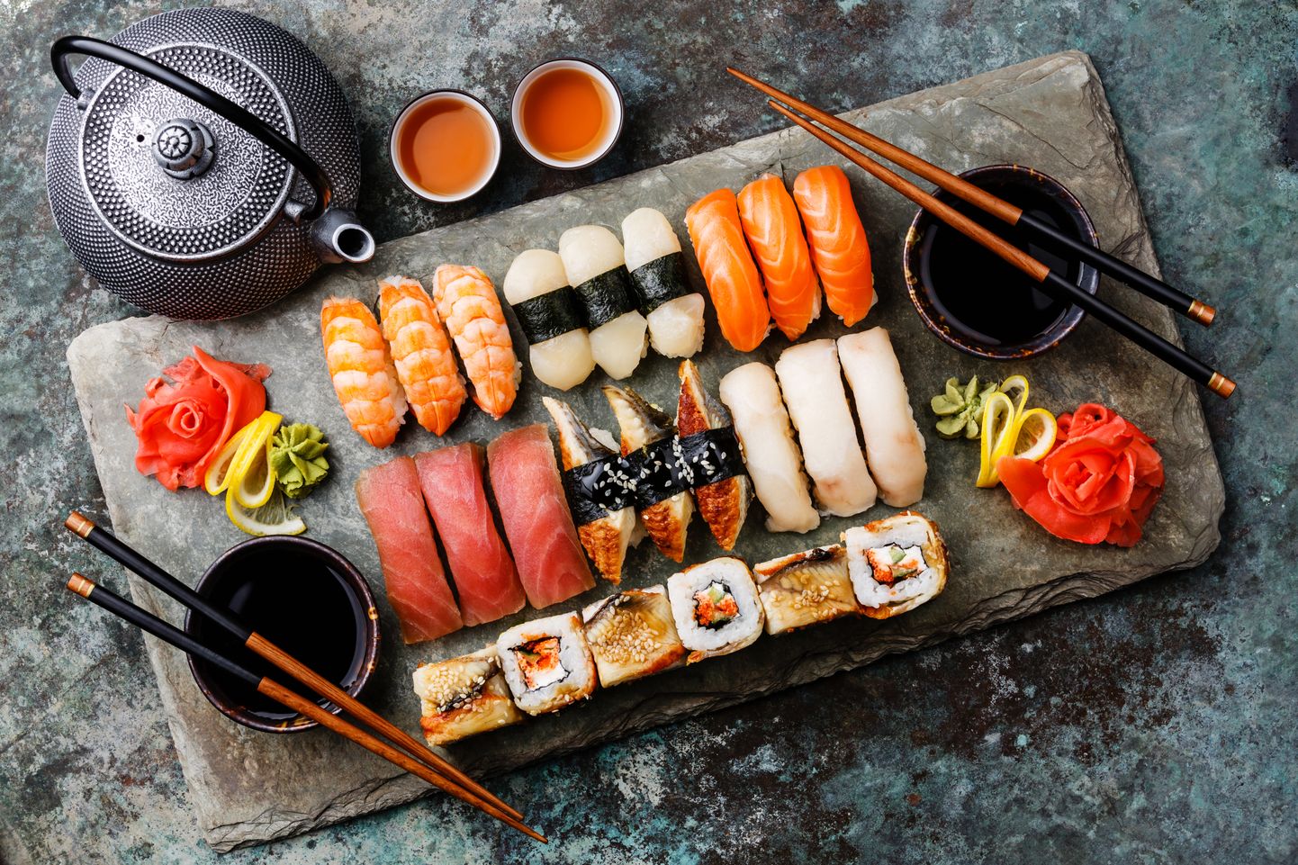 Sushi. Pilt on illustreeriv