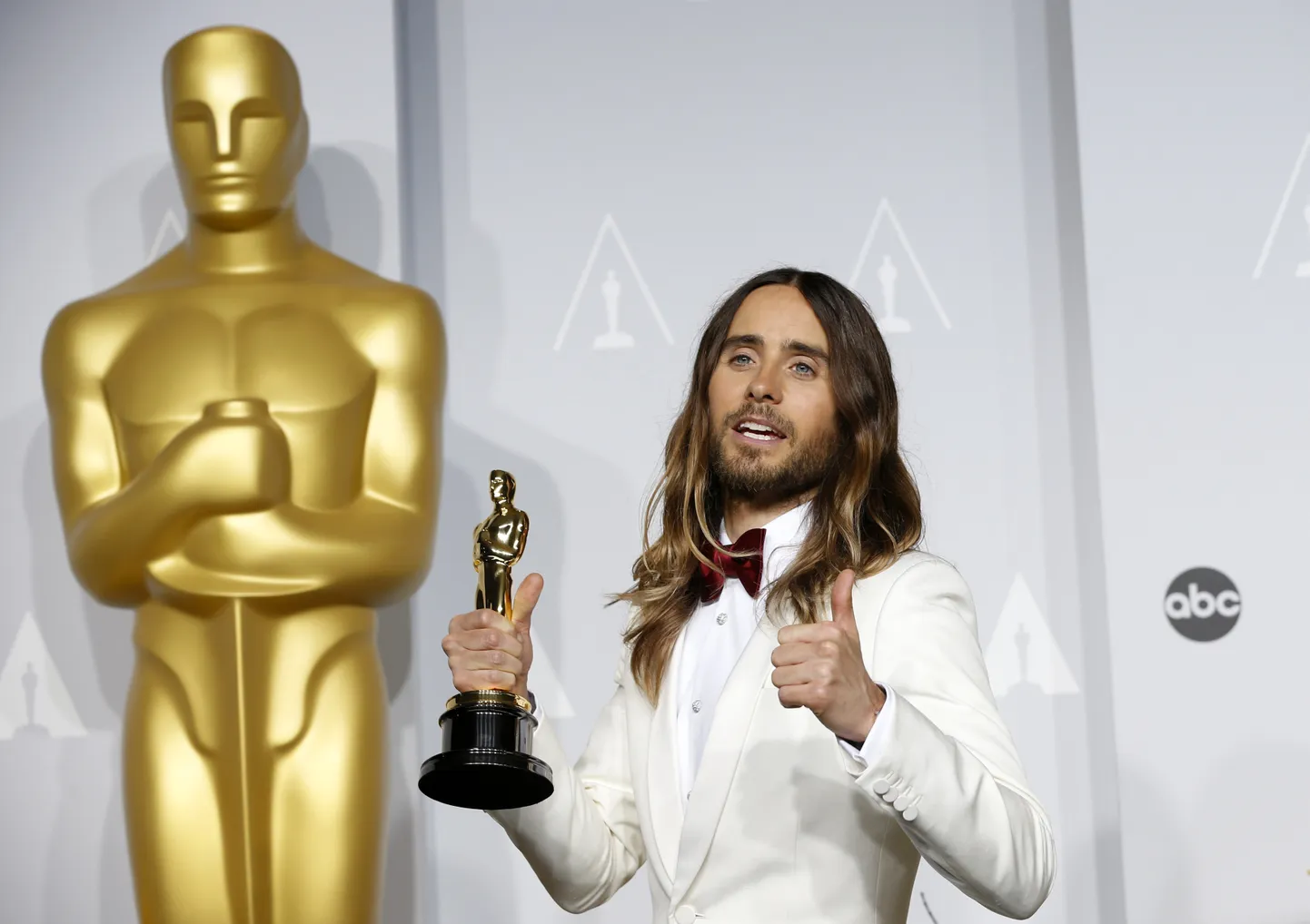 Jared Leto koos oma Oacariga 2014. aastal.