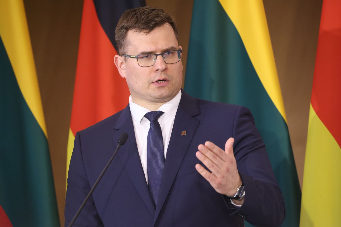 Lietuvas aizsardzības ministrs Laurīns Kasčūns.