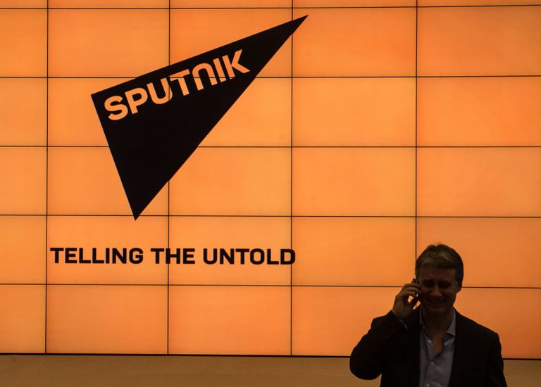 Sputniku logo ja loosung. Foto: Scanpix