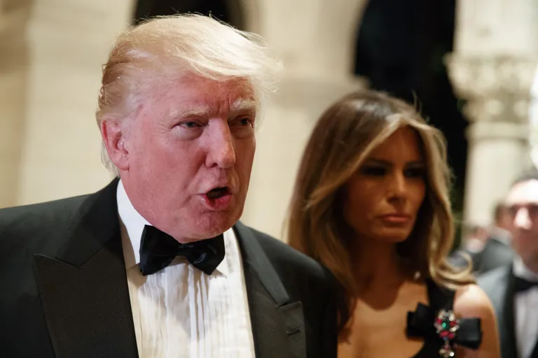 Donald Trump koos oma naise Melania Trumpiga Дональд Трамп.