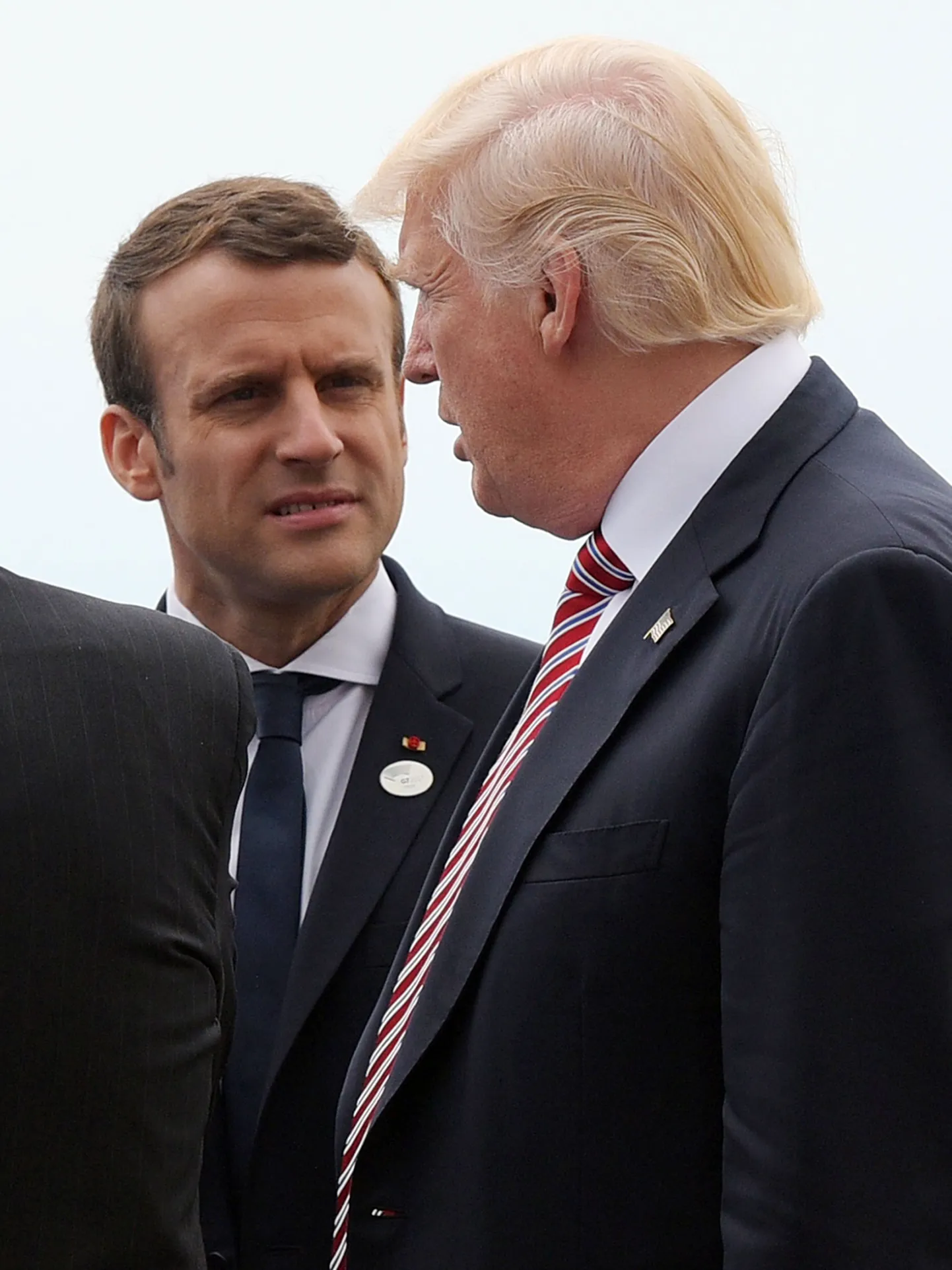 Emmanuel Macron ja Donald Trump.