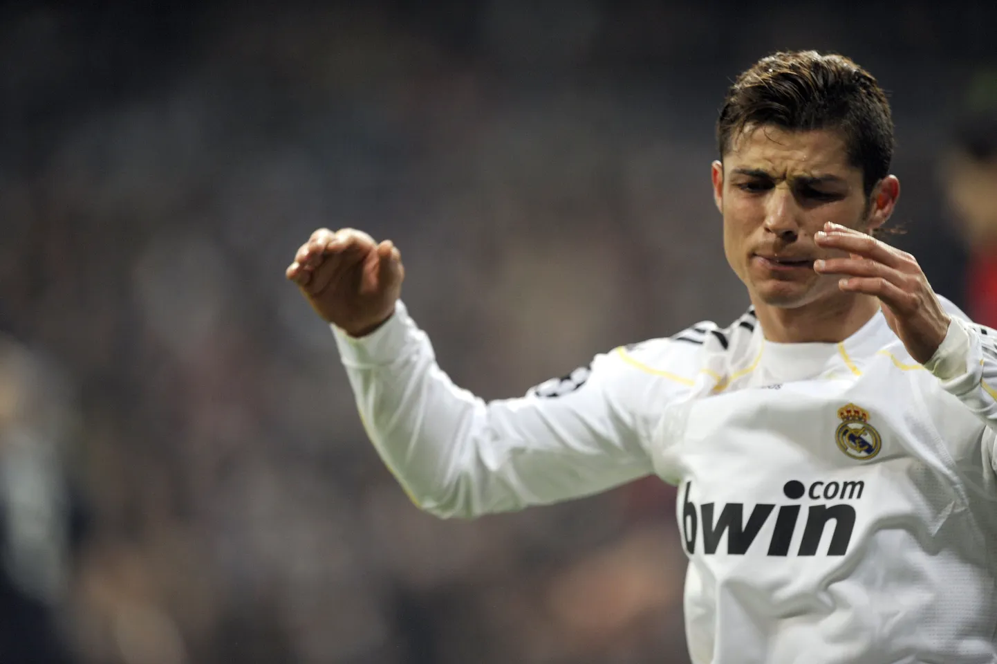 Pettunud Madridi Reali tähtmängija Cristiano Ronaldo.