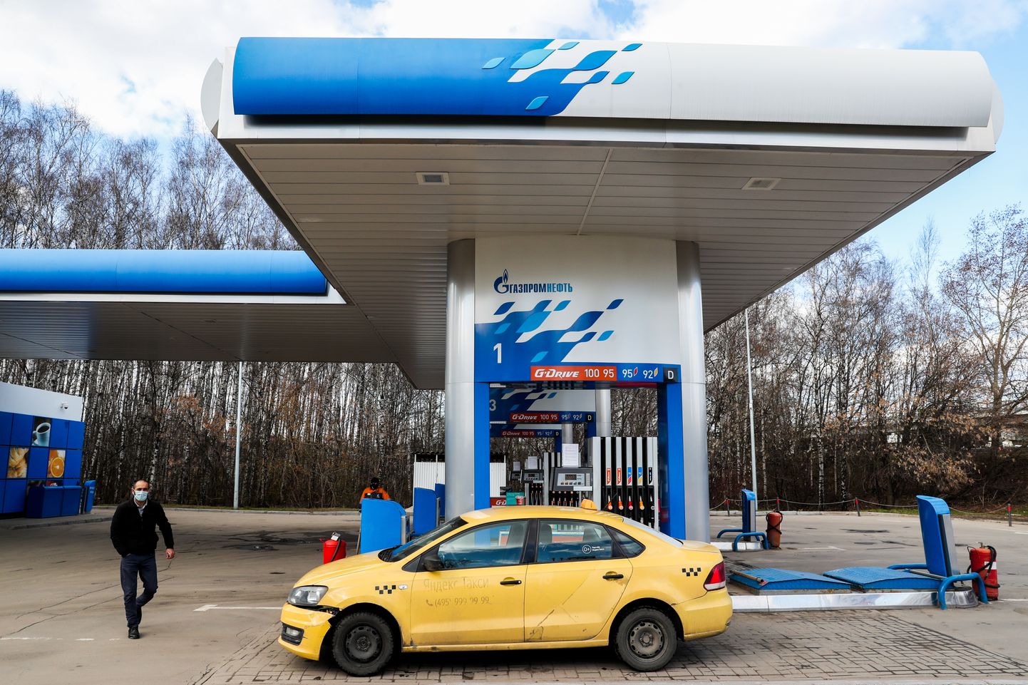 Venemaa Gazprom Nefti bensiinijaam Moskva lähedal