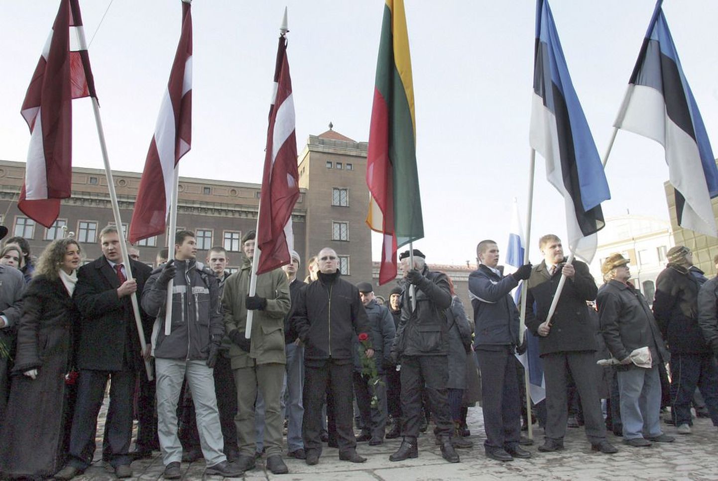 Balti riikide lipud..