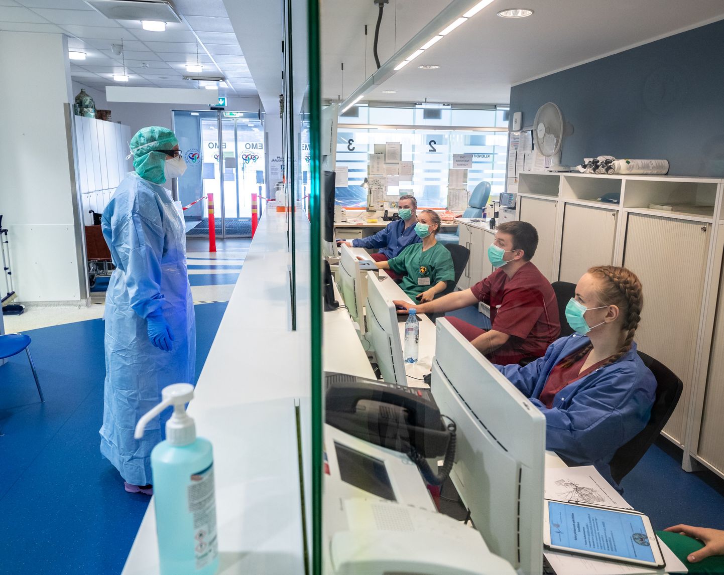 Tartu Ülikooli Kliinikumi erakorralise meditsiini osakond COVID-19 patsientide jaoks (EMO-1).