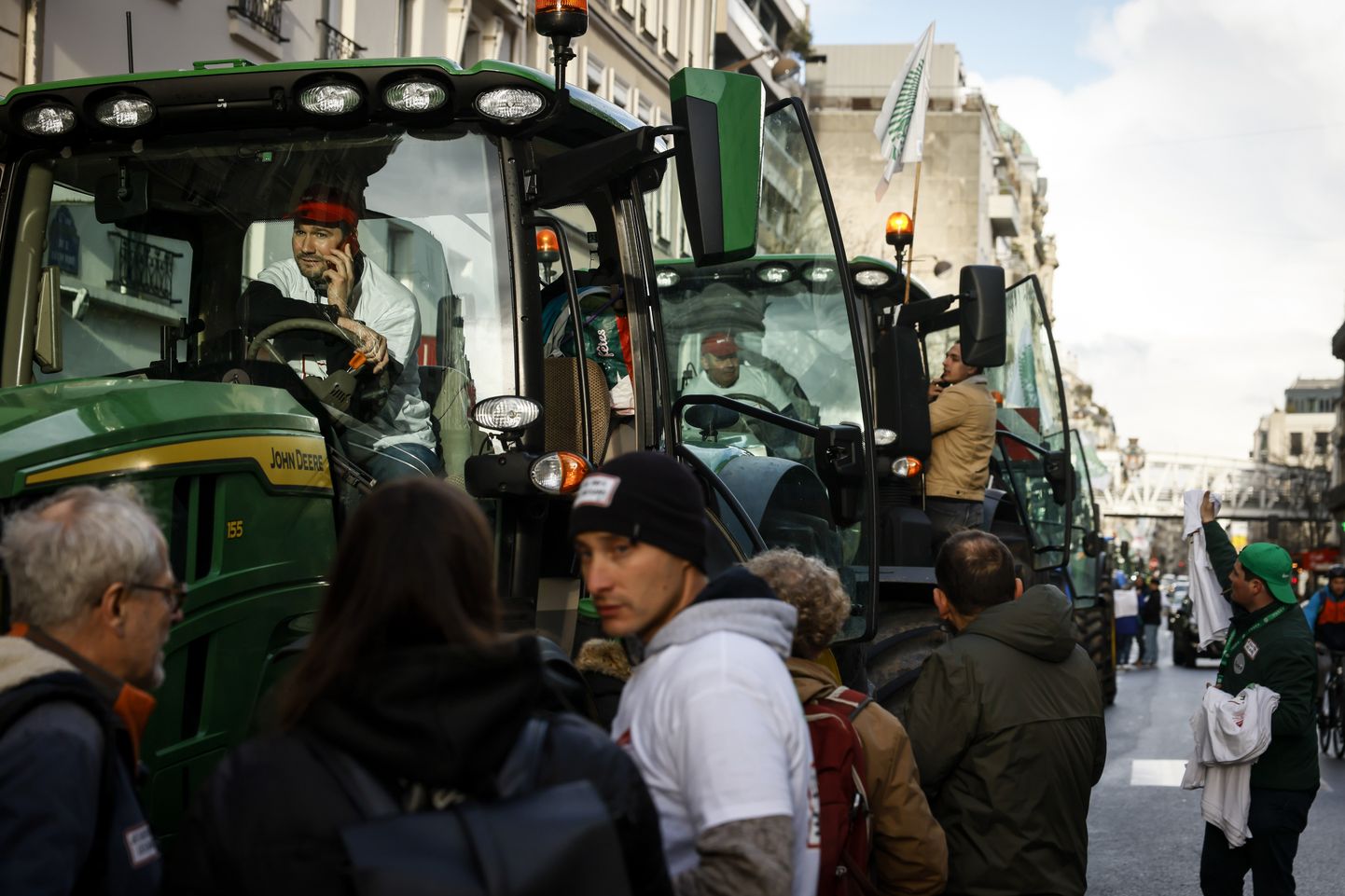 Francijas lauksaimnieki Parīzē.