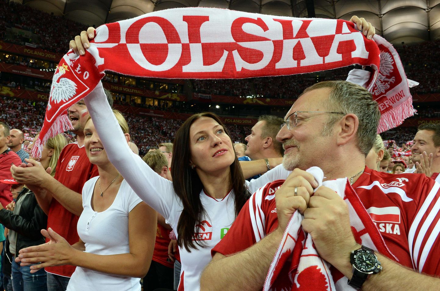 Poola võrkpallifännid