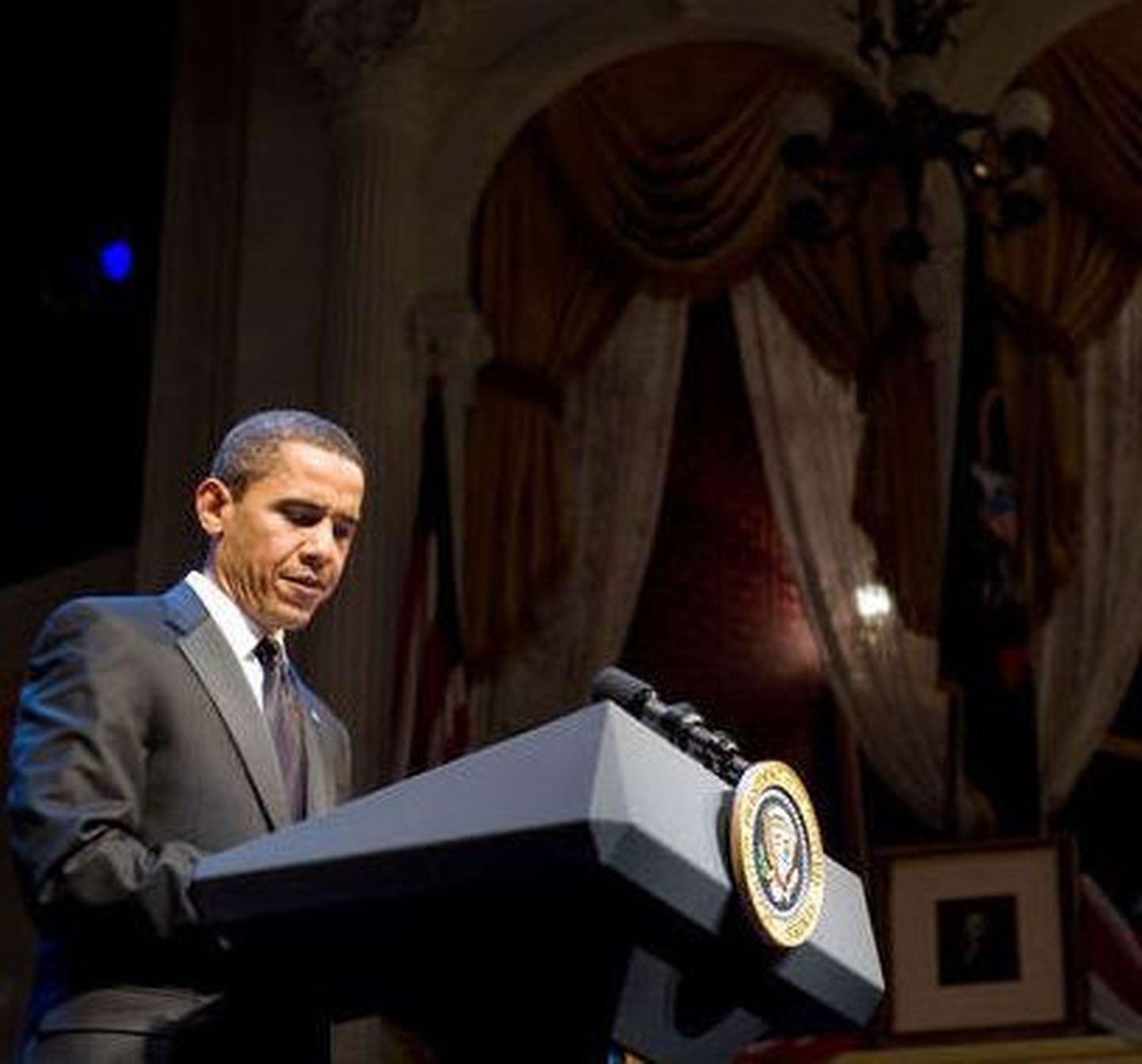 Barack Obama Fordi teatris esinemas