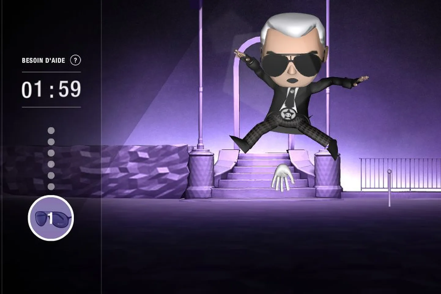 Karl Lagerfeldi arvutimäng.