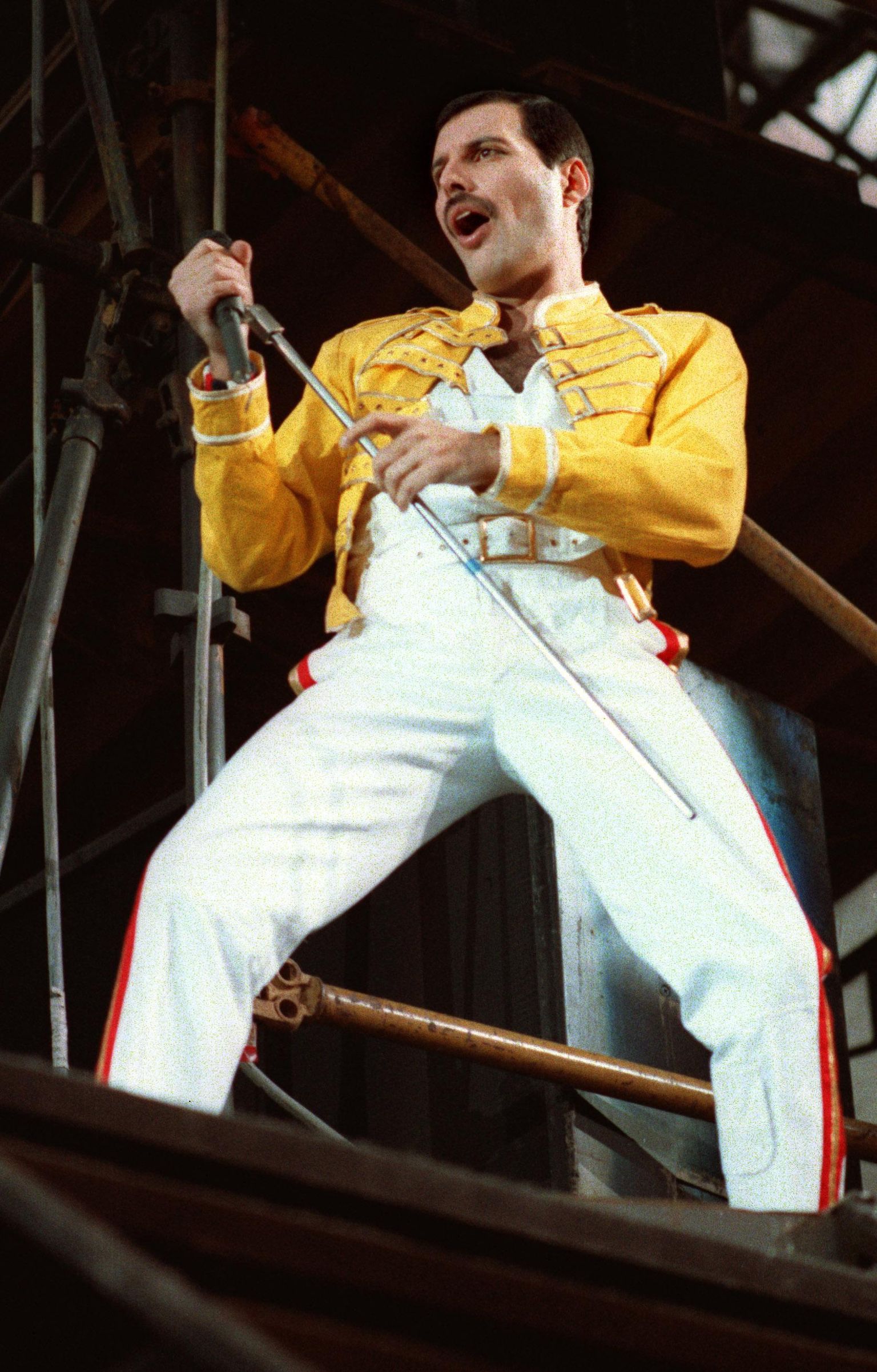 Freddie Mercury 1986. aastal Saksamaal.