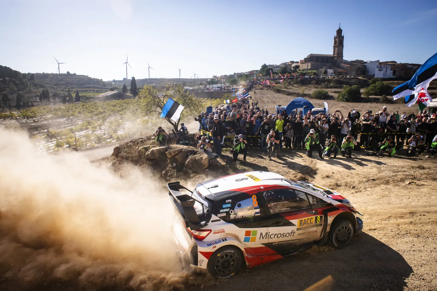 Ott Tänak ja Martin Järveoja 2019. aastal Kataloonias. Uuel hooajal saavad eestlased võib-olla taas sel MM-etapil kihutada.