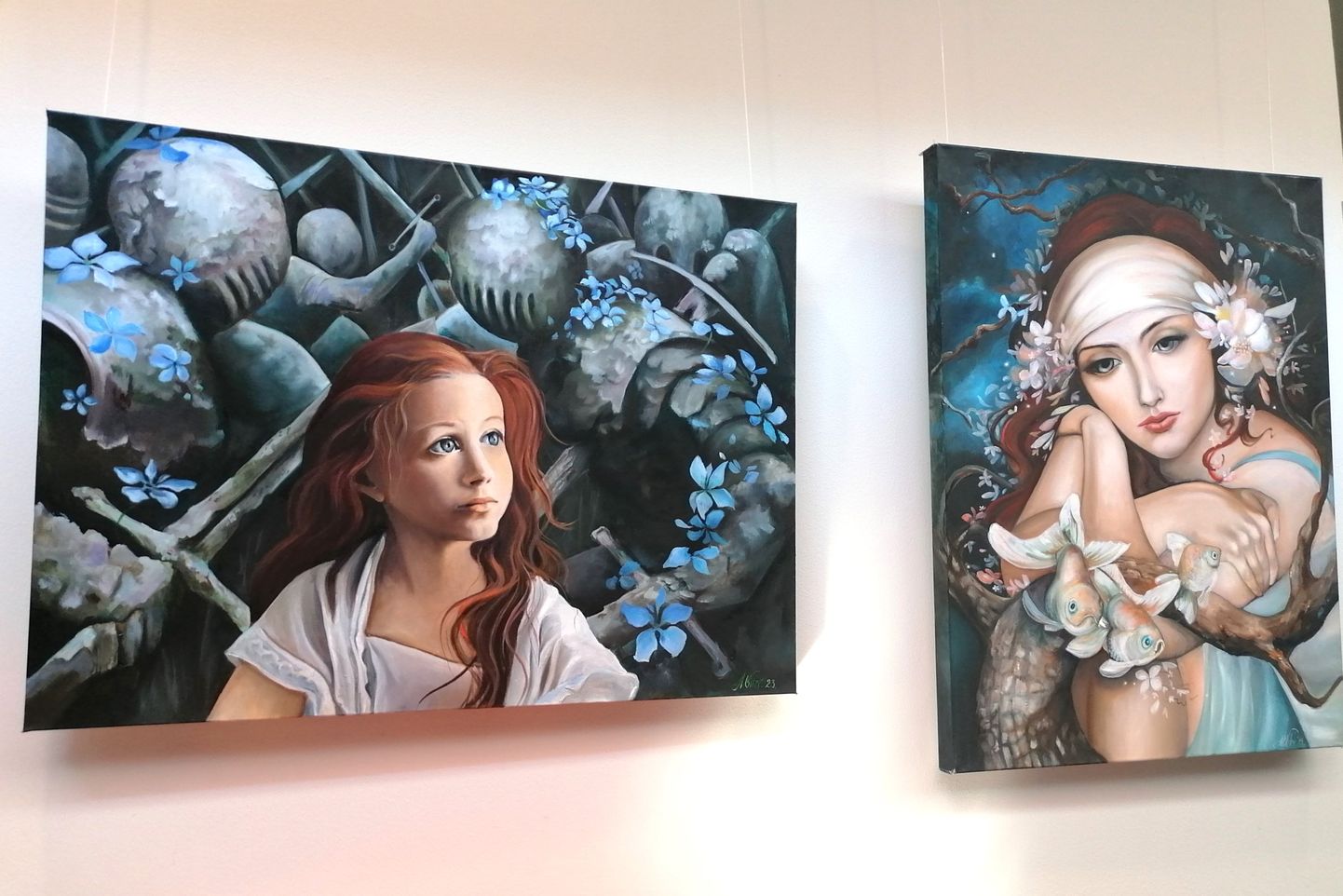 TÜ Pärnu kolledži galeriid kaunistavad ARSi kunstistuudio maalid.