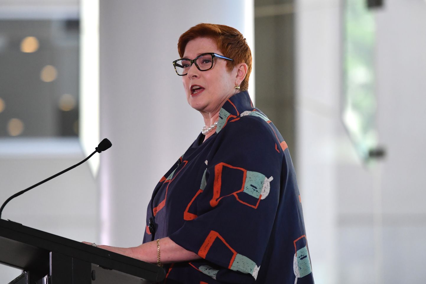Austraalia välisminister Marise Payne Canberras.