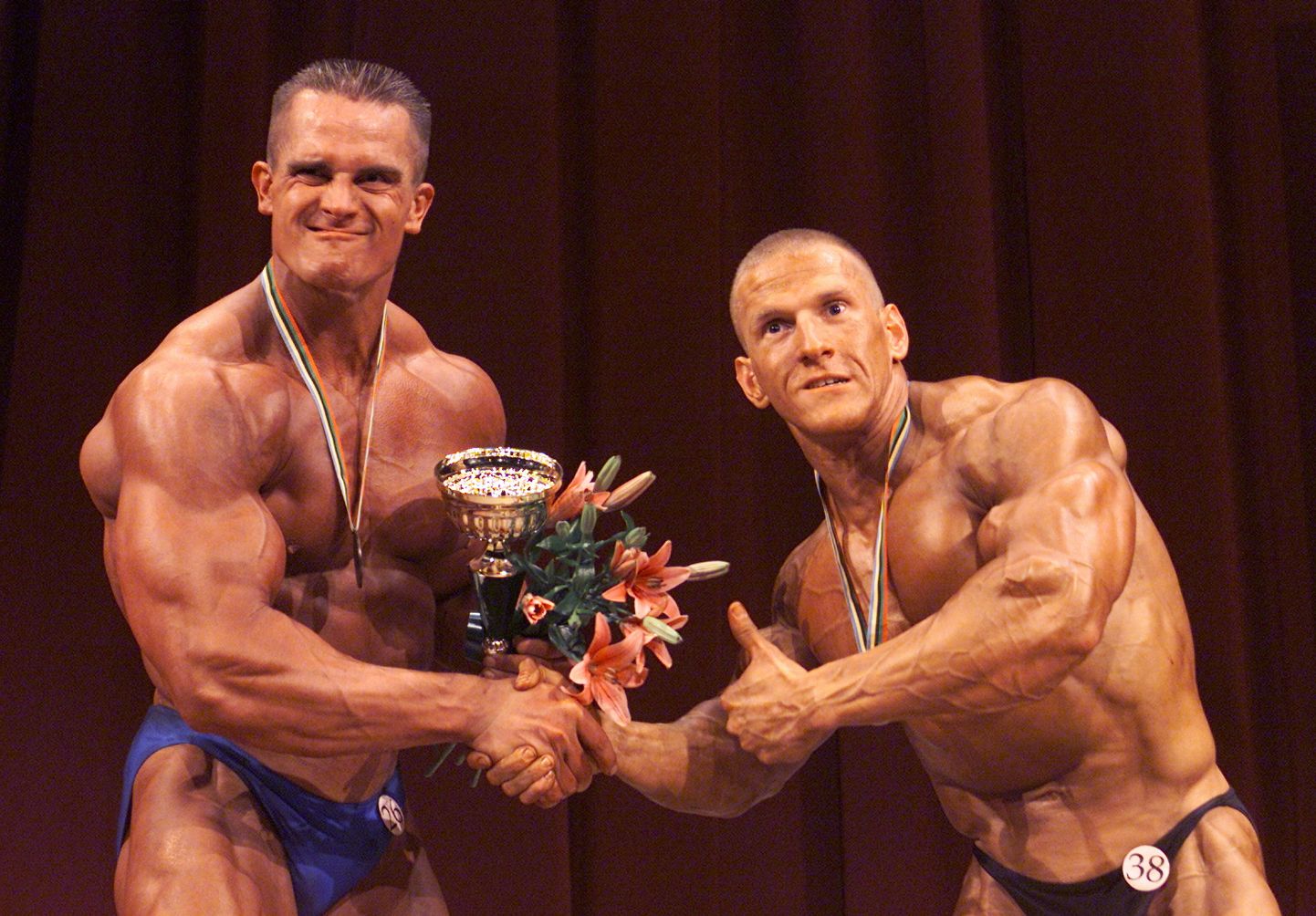 Marek Kalmus ja Ott Kiivikas 2002. aastal peetud Eesti meistrivõistlustel.